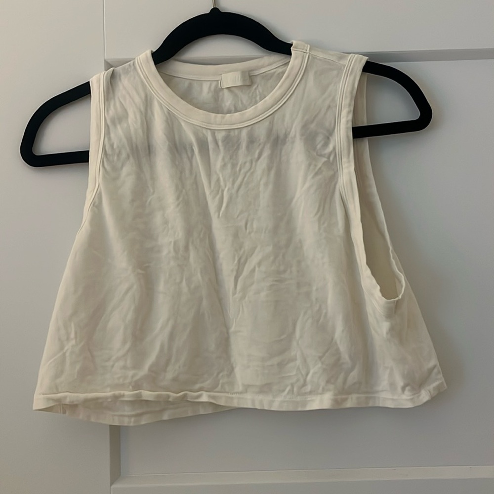 SKIMS boyfriend crop tank